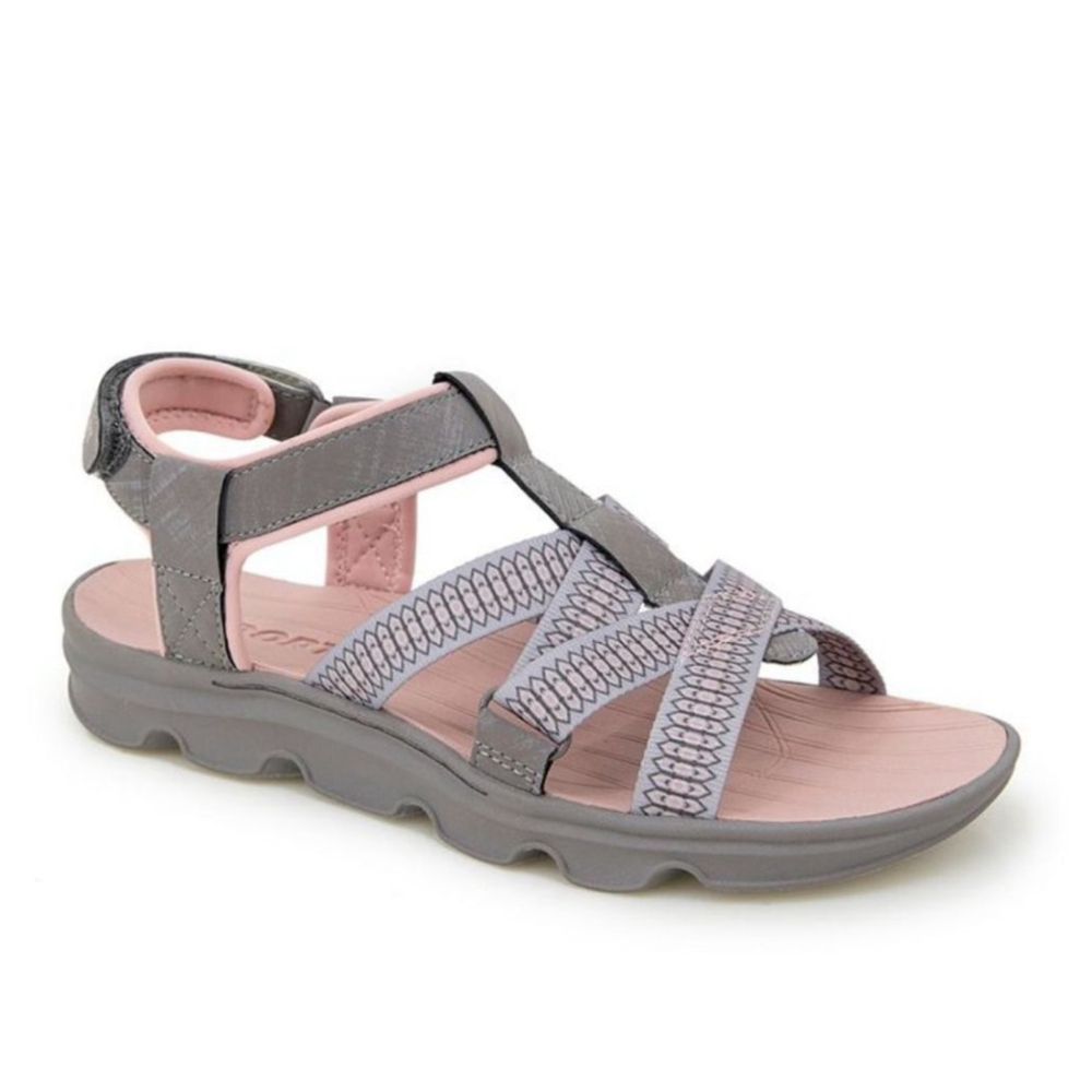 Women's J Sport Gray Pink Sandals Size 11